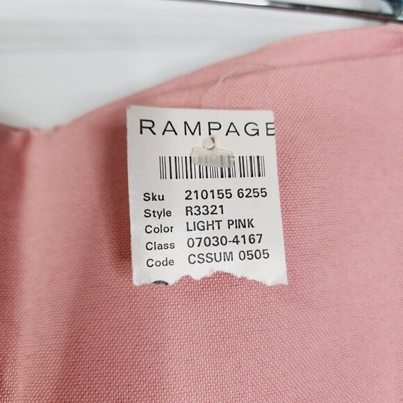 NEW Rampage Heart Moon Star Women's Pink Pleated Micro Mini Skirt Size 8‎ - Picture 3 of 11